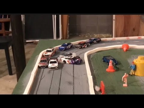 Blaney and Hamlin collide at darlington | NASCAR stop motion