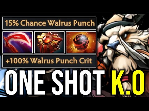 ONE SHOT KO..!! 100% Warlus Puch Crit Tusk Midlane 7.25 | Dota 2