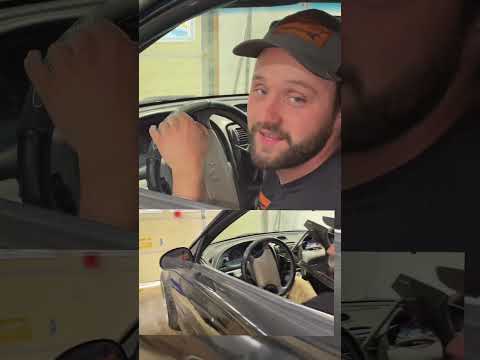 Replacing the factory Mustang mirrors with updated @DormanProducts mirrors!