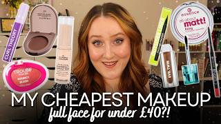 FULL FACE OF MY *CHEAPEST* MAKEUP! The Most Affordable Drugstore & Cruelty Free Makeup Review!