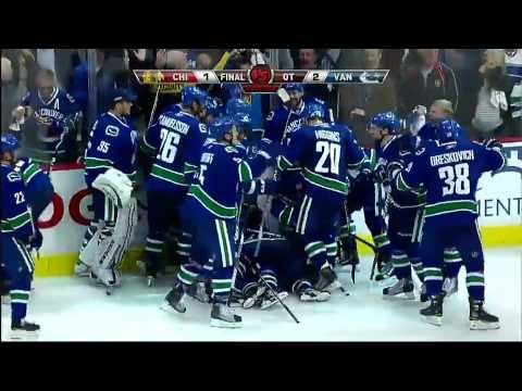 Alex Burrows OT Winner Game 7 Against Blackhawks 4/26/11
