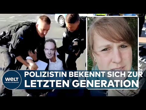 LETZTE GENERATION REKRUTIERT BEAMTE: Diese Polizistin hat sich den Klima-Klebern angeschlossen
