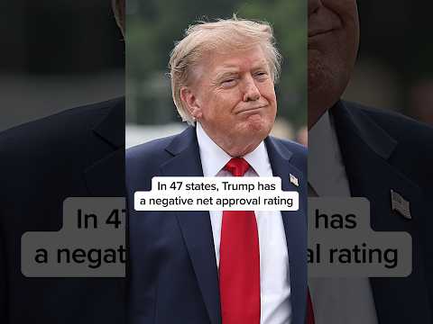 In 47 states, Trump has a negative net approval rating