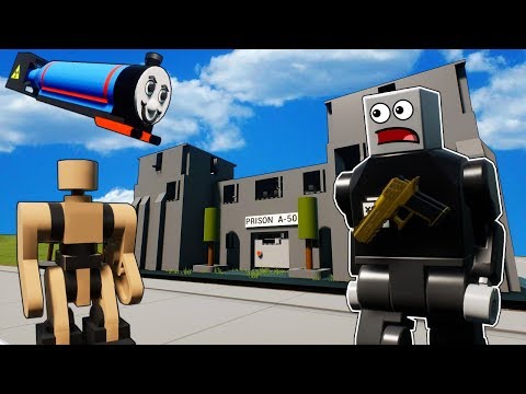 Blowing Up Lego City Jail with a Nuke! - Brick Rigs Gameplay - Lego Jailbreak