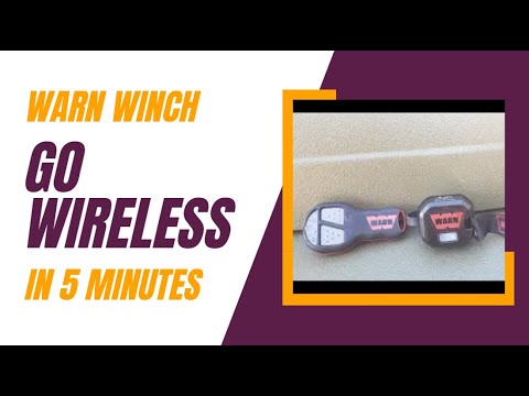 17 year old Warn winch goes wireless in 5 min.