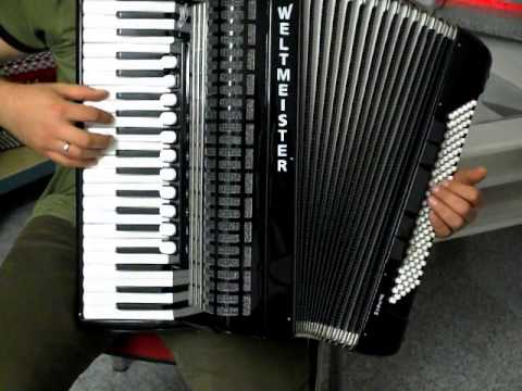 Akkordeon Weltmeister Saphir, hochwertige italienische Stimmen Video Klangprobe