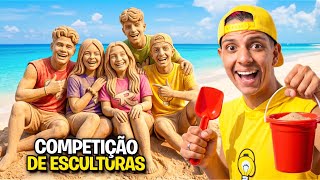 A MELHOR ESCULTURA DE AREIA, VENCE *Perdeu, leva prenda !