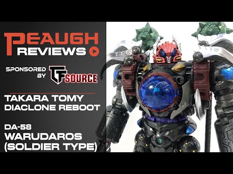 Video Review: TakaraTomy Diaclone Reboot: DA-58 WARUDAROS (Soldier Type)