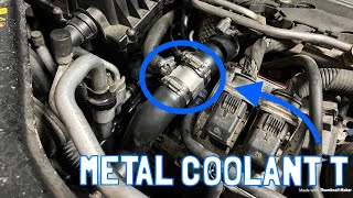 Metal Coolant T Install on My Saab 9-3! A MUST to Extend the Life of Your Car