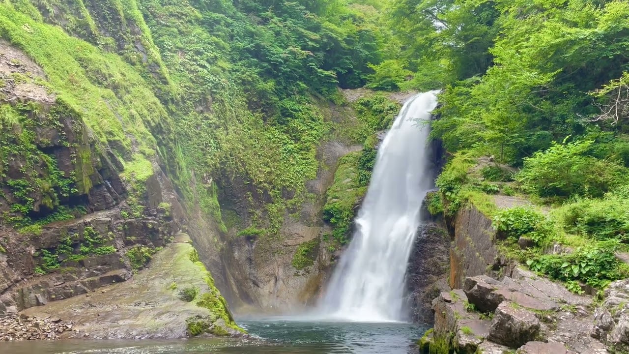 Discover the visuals of Akiu Great Falls.