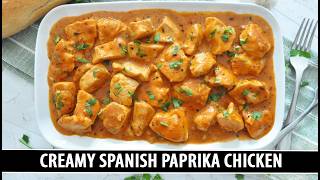 CREAMY Spanish Paprika Chicken | Possibly the BEST Creamy Chicken