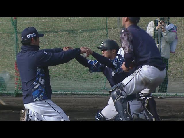 【春季キャンプ】ライオンズ・炭谷銀仁朗・柘植世那・牧野翔矢 キャッチャー陣が瞬発力のトレーニング!!  2025年2月3日 埼玉西武ライオンズ