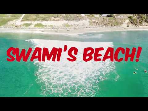 Swami’s Beach Drone Footage - Amazing Day