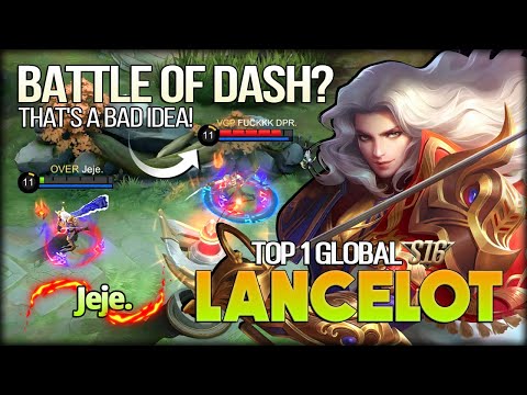 Battle of Dash? or Invisibility? Jeje. Top 1 Global Lancelot - Mobile Legends
