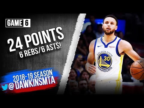Stephen Curry Full Highlights 2019 WCR1 Game 6 Warriors vs Clippers   24 Pts 6 Rebs 6 Asts!