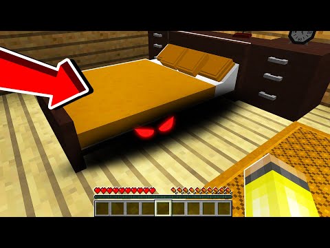 YATAĞIMIN ALTINDAKİ KORKUNÇ CANAVAR! 😱 - Minecraft