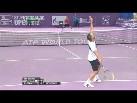 2012 Youzhny serve back