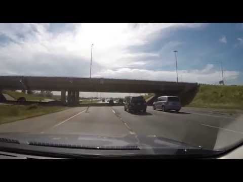 Motorcyclist tailgating on the 410