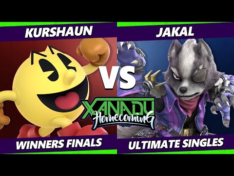 Xanadu Homecoming Winners Finals - Kurshaun (Pac-Man) Vs. Jakal (Wolf) Smash Ultimate - SSBU