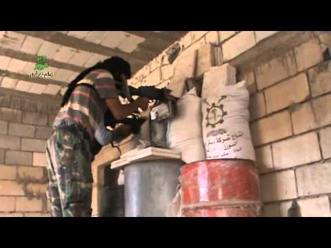 استهداف نقاط تمركز قوات النظام في حي الرصافة في دير الزور بواسطة رشاش دوشكا من قبل لواء الإسلام