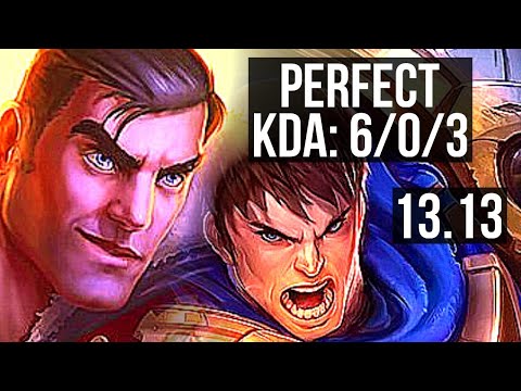 JAYCE vs GAREN (TOP) | 6/0/3, 1.3M mastery, 400+ games, Dominating | NA Master | 13.13