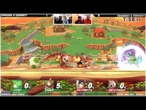 WBB #82  SSBMatt & Spirunk vs Squidboy & Travisty   Winners Semi Finals   Smash 4 Singles