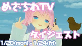 【忙しい人の為の】めざちわTV ダイジェスト 01/20～01/24【ダブルピース】