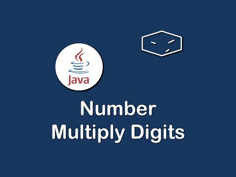 number multiply digits in java
