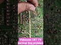 Videocon CRT TV Vertical Returns Line Problem