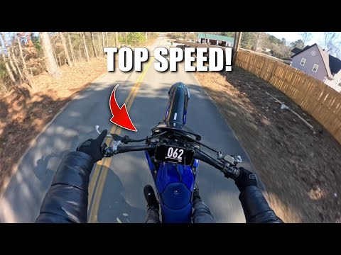 NEW YAMAHA YZ450F TOP SPEED RUN!