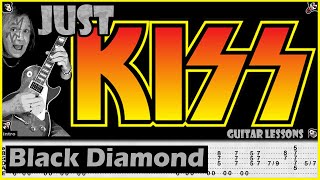 Black Diamond - KISS | Guitar Lesson + Tabs | How To Play (Rhythm & Lead)