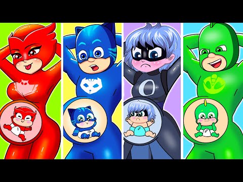 Pj Masks Has a Baby , Brewing Baby Cute P2 - Catboy's Life Story - PJ MASKS 2D Animation