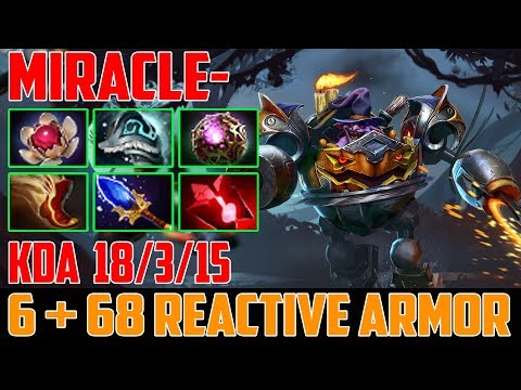 Miracle- Timbersaw Mid | 6 + 68 Reactive Armor | Ranked Dota 2 Gameplay