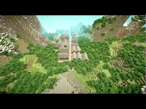Minecraft - AMAZING terrain and village (Build #6)