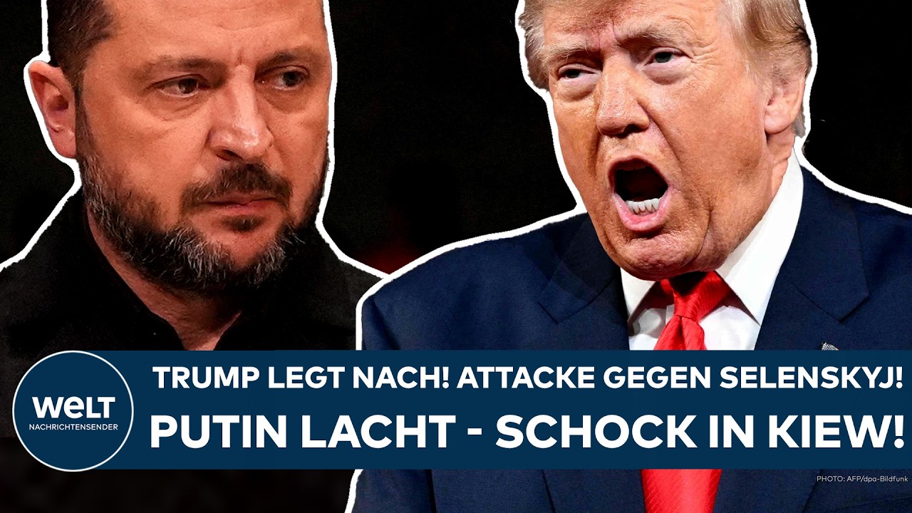 UKRAINE-KRIEG: Donald Trump legt nach! Attacke gegen Selenskyj! Putin lacht - Schock in Kiew!