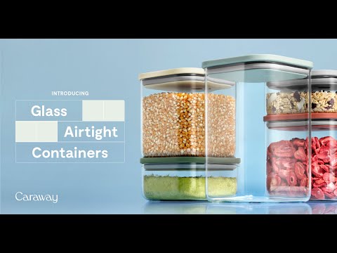 Unbox Caraway's New Glass Airtight Storage Containers with @veganmichele