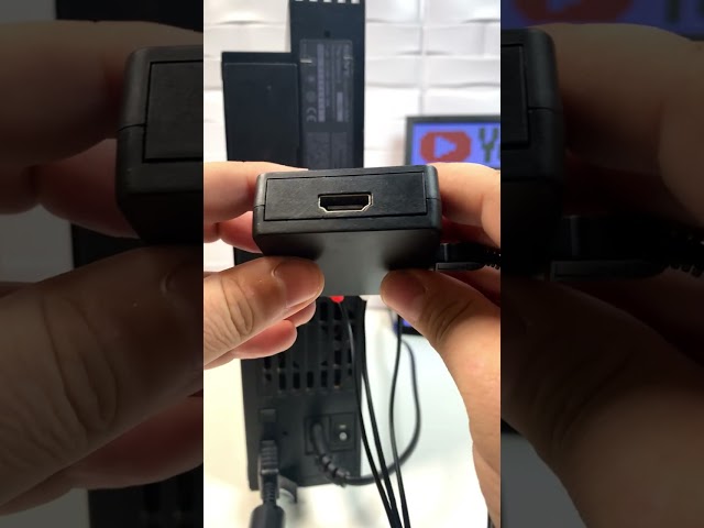 Vídeo relacionado con QGECEN RCA a HDMI, Adaptador AV a HDMI de Audio y Video Soporte 1080P con Cable de Alimentación USB para Wii PS2 Gamecube VHS Camara Laptop DVD Proyector