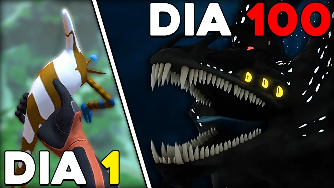 Passei 100 DIAS no Subnautica com MODS! 🐟