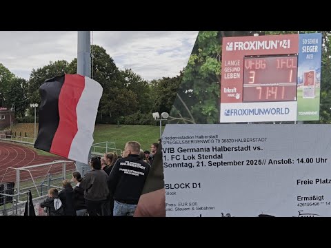 VFB Germania Halberstadt vs 1 FC Lok Stendal Oberliga Nordost / 3:1 / Impressions #nofvoberligasüd