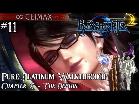 「Bayonetta 2」 Pure Platinum Walkthrough #11 [∞ Climax] Chapter X: The Depths