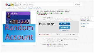 buying a rare fortnite account on ebay - fortnite random accounts ebay