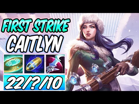 INSANE DAMAGE 60K - FIRST STRIKE CAITLYN MID LETHALITY GAMEPLAY | Build & Runes | League of Legends