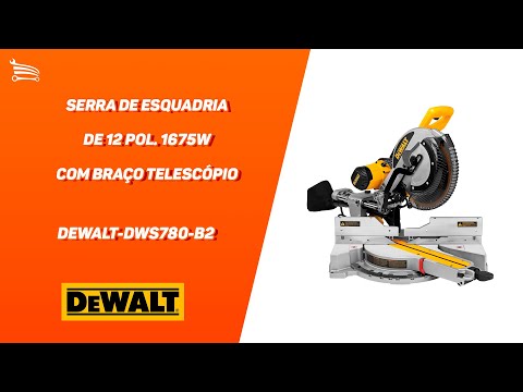 Serra de Esquadria de 12 Pol. 1675W  com Braço Telescópio. - Video
