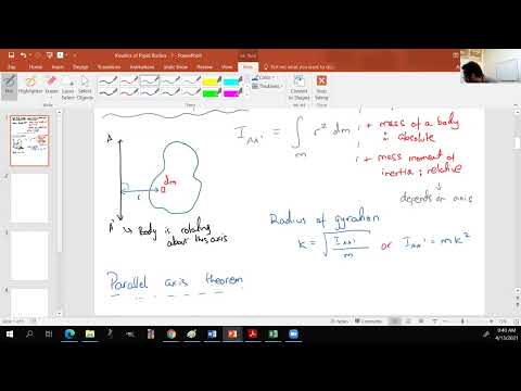 MEE270   Spring 2021   Lesson 20   Kinetics of Rigid Bodies 1   Theory
