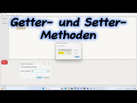 Getter- und Setter- Methoden || BlueJ || Java