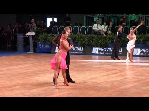 Alexandr Ryabtsev - Maria Oblakova RUS | Cha Cha Cha | WDSF GrandSlam Latin - Rimini 2018