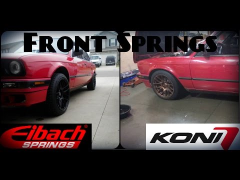 Bmw E30 Spring Update: Front Lowering [Eibach/Koni Sport} (Pt 1) Ep. 2