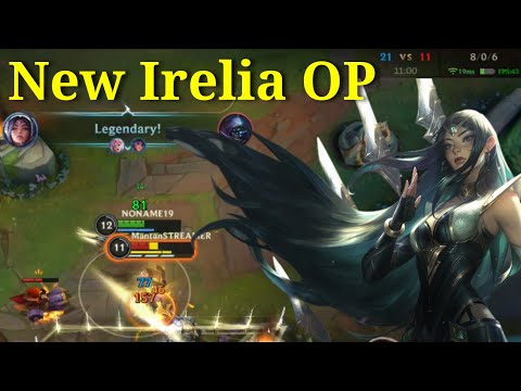 New Irelia Is Over Power ! Tier S Patch 4.0C Gameplay Irelia - League of Legends Wild Rift Indonesia