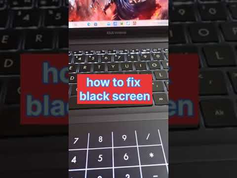 how to fix black screen on window 10? #windowstricks