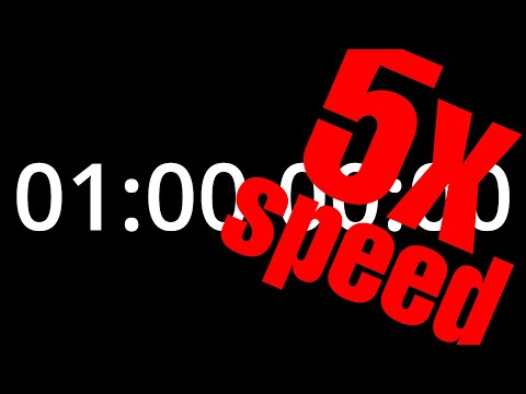 1 Hour Timer 5x Speed - 4K 60FPS